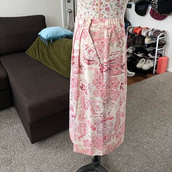 Vintage skirt fits like size XS / Small 13” waist flat 27” length Can stretch up - Picture 2 of 6